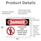 Signmission Renovation Work Contains Lead Do Not Enter Danger Sign, Vinyl Decal, 24in W x 18in L, 2PK OS-2PACK-DS-D-1824-L-1750 - alternate 2